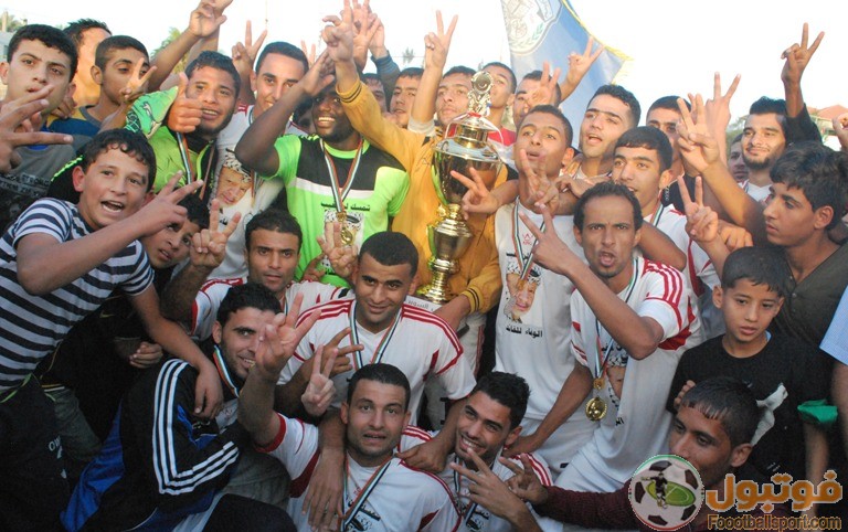 صور  شباب رفح يتزين بتاج  السوبر