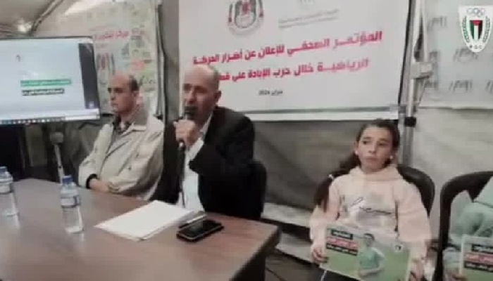 صور المجدلاوي يستعرض خسائر الحركة الرياضية منذ اندلاع الحرب على غزة