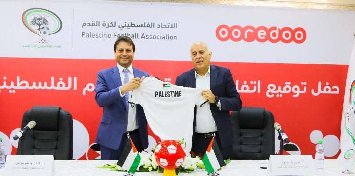 اتحاد كرة القدم و Ooredoo يجددان اتفاقية رعاية كرة القدم الفلسطينية