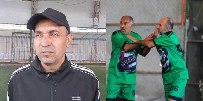 الحجار  عائلة من نار في بطولة غزة الرمضانية لقدامى اللاعبين