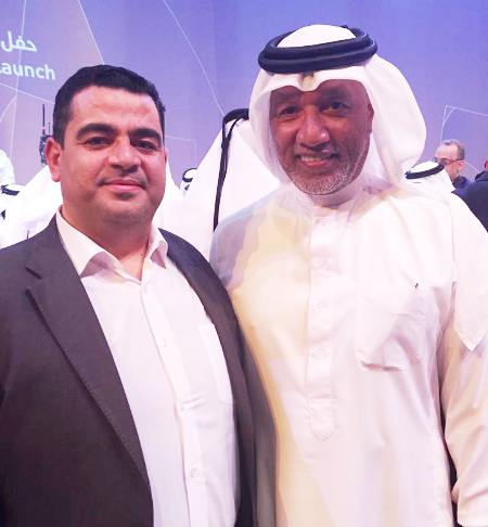 هنية يشارك في حفل تدشين مجسم ستاد الريان