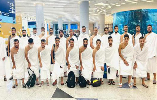 الأولمبي يستأنف تدريباته بعد أن أدى مناسك العمرة