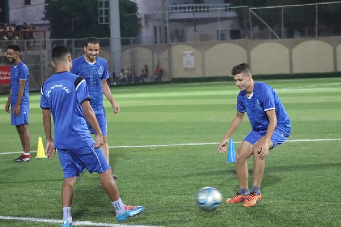 صور  فحجان يشارك في تدريبات الزعيم