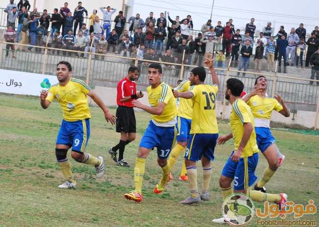 فرحة هستيرية للاعبي شباب جباليا