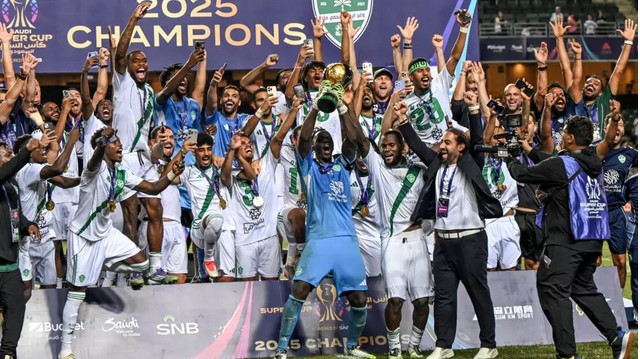 أهلي جدة بطلا لكأس السوبر السعودي